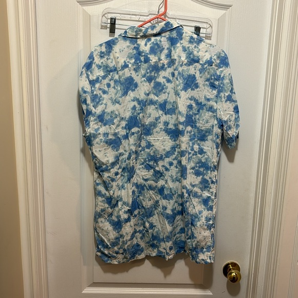 Levi’s blue tie dye button down shirt size M - Picture 4 of 4